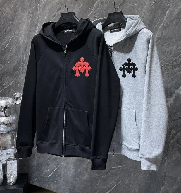 Chrome Hearts Hoodies & Sweatshirts Zip-Up with Cross Graphics product detail image 6