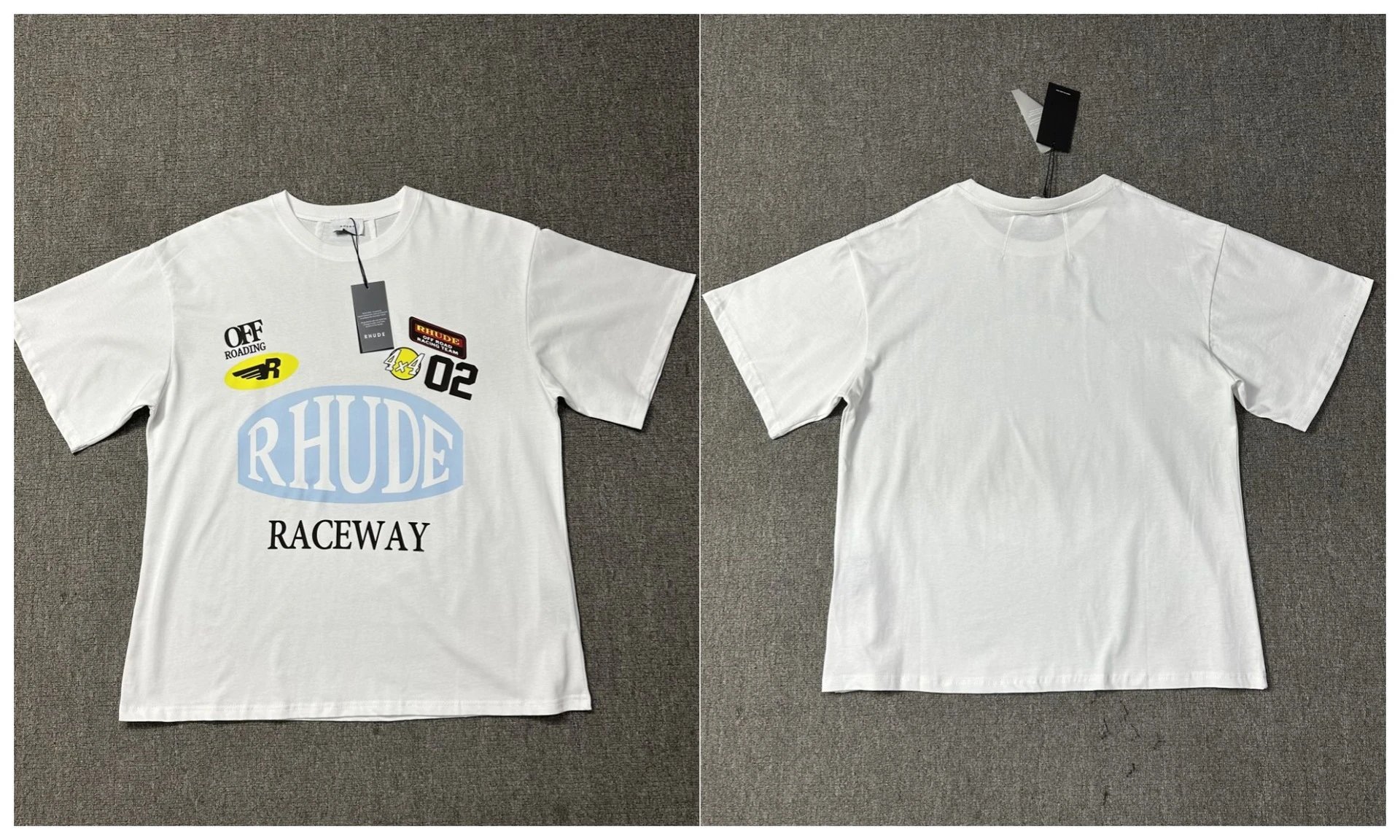 Rhude T-Shirts Tiger Graphic — 1213 white