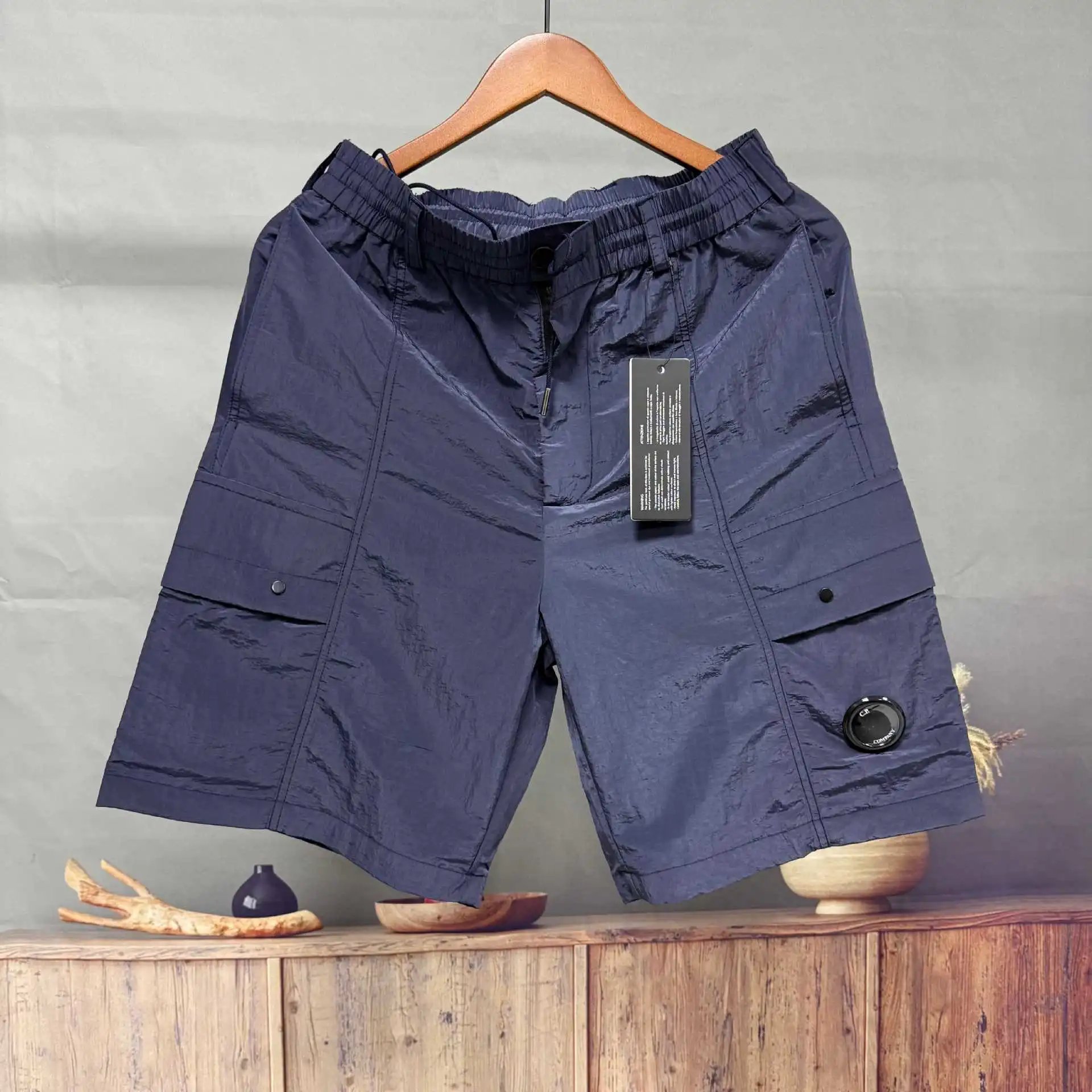 C.P. Company Shorts Drawstring Cargo Lens — 2621 Blue Shorts