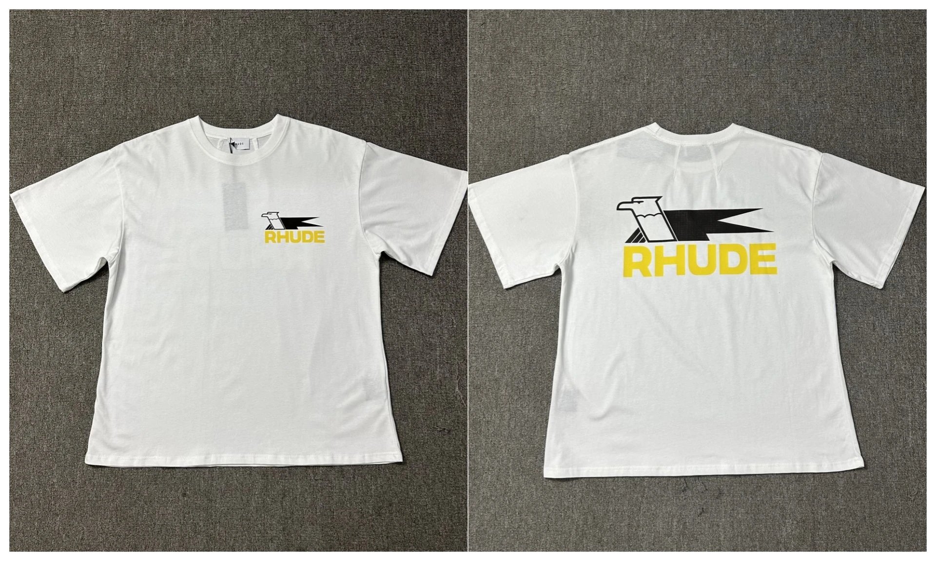 Rhude T-Shirts Tiger Graphic — 1215 white