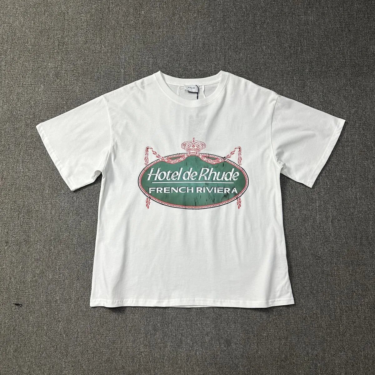 Rhude T-Shirts Tiger Graphic — 1219 white