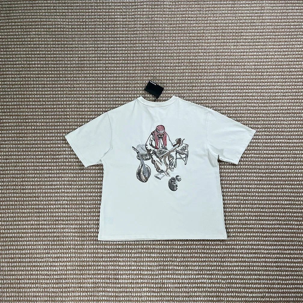 Derschutze T-Shirts Embroidered Graphic Short-Sleeve T-Shirt image 2