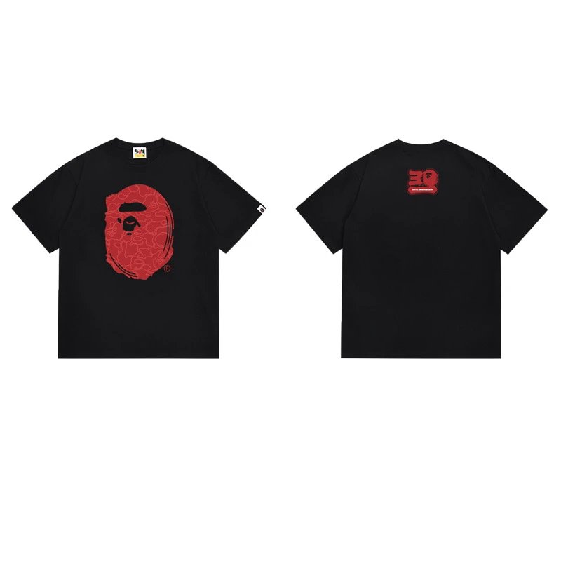 BAPE T-Shirts Short-Sleeve Ape Head Graphic image 4