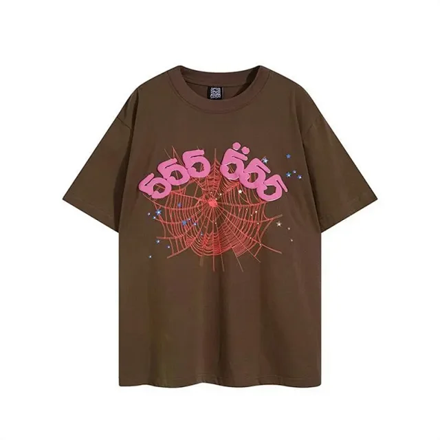 Sp5der T-Shirts Spiderweb Graphic Short-Sleeve T-Shirt product detail image 13