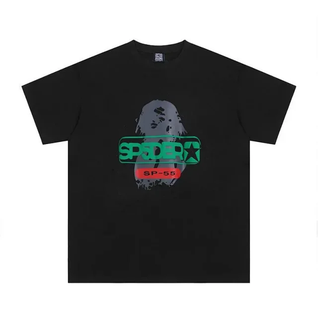 Sp5der T-Shirts Spiderweb Graphic Short-Sleeve T-Shirt product detail image 29