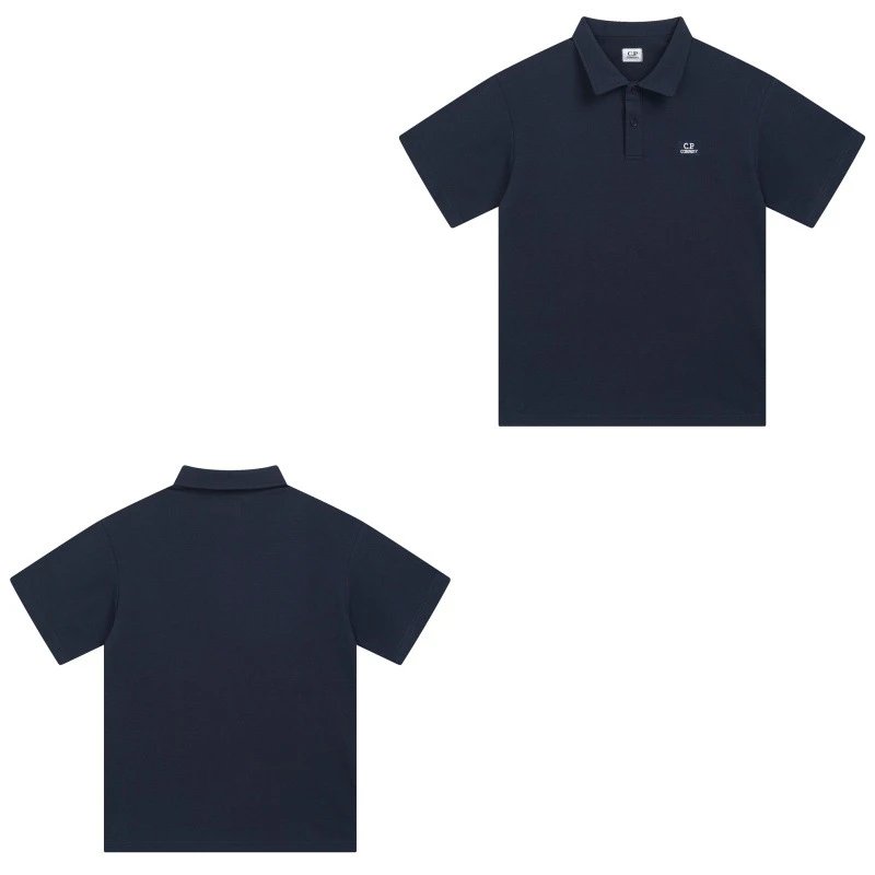 C.P. Company Shirts Short-Sleeve Polo Shirt — 016 Dark Blue