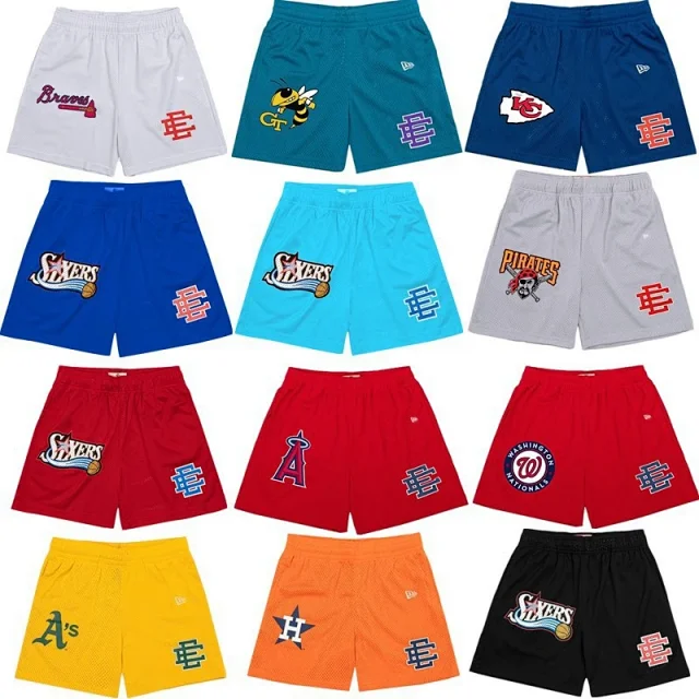 Eric Emanuel Shorts Mesh basketball with team graphic patches product detail image 2