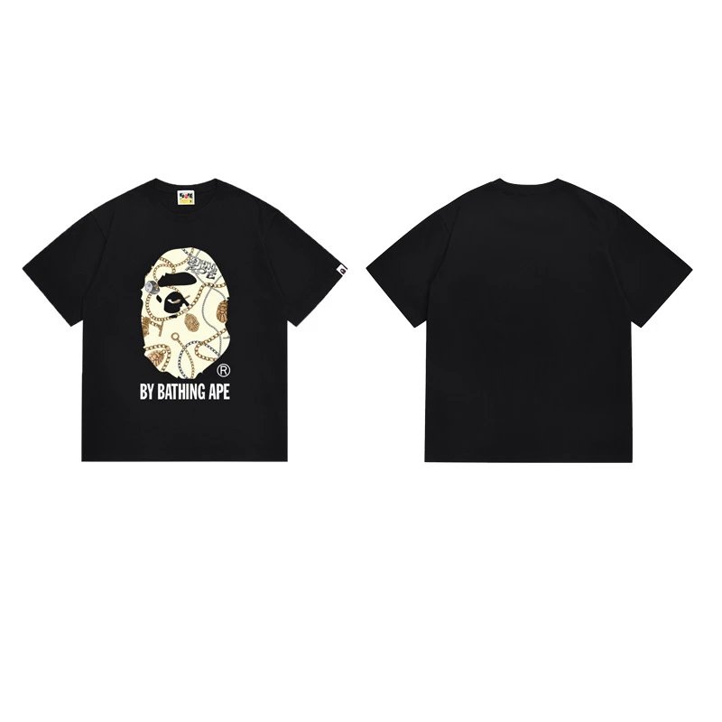 BAPE T-Shirts Short-Sleeve Ape Head Graphic image 7