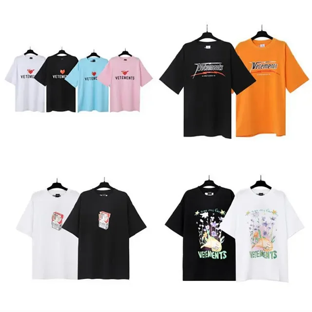 Vetements T-Shirts Washed graphic logo print product detail image 7