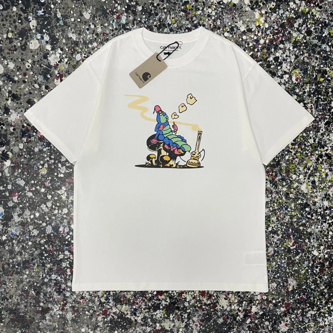Carhartt T-Shirts Short-Sleeve Graphic Logo T-Shirt — 009 White