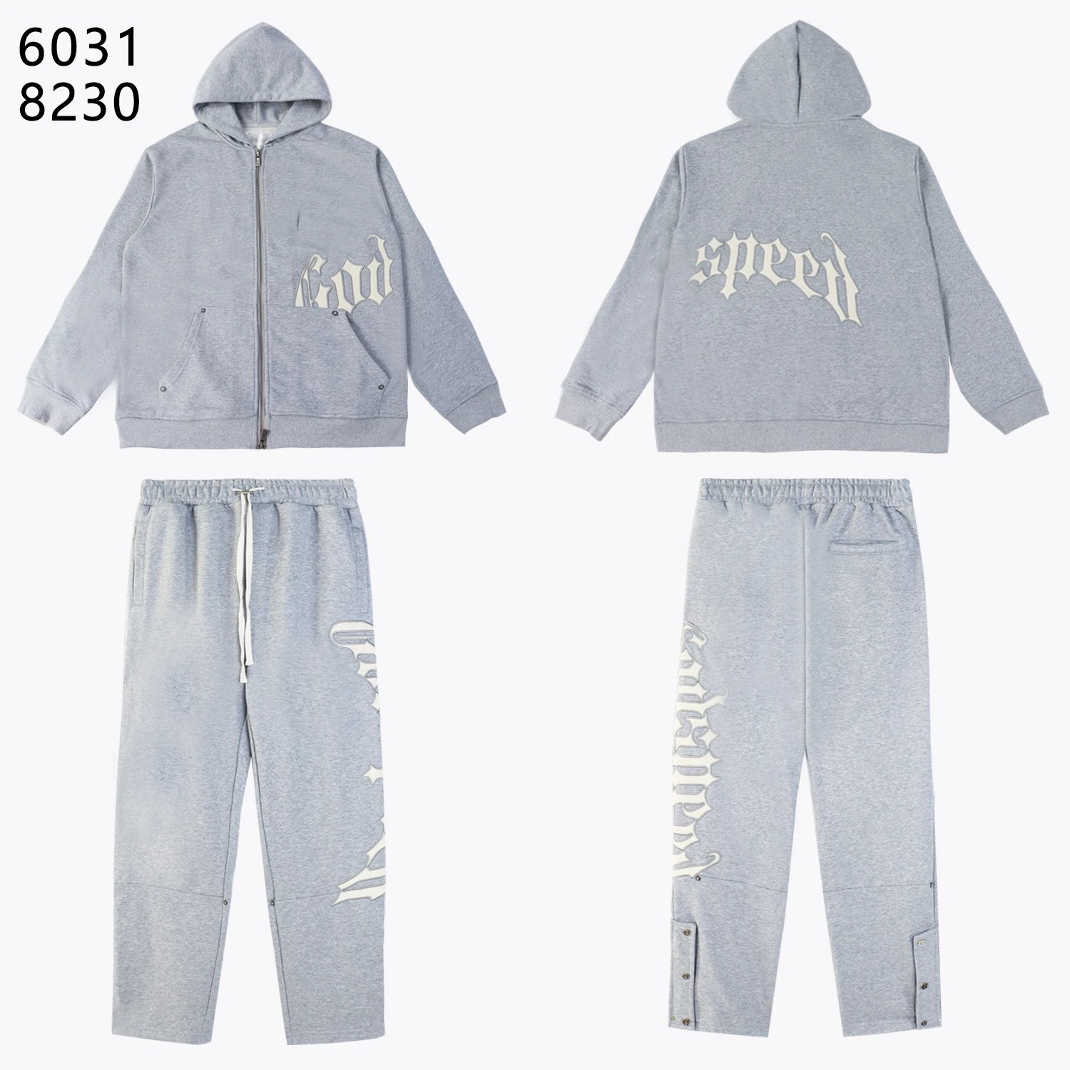 Hellstar Gothic Script Sweatpants Black - 20