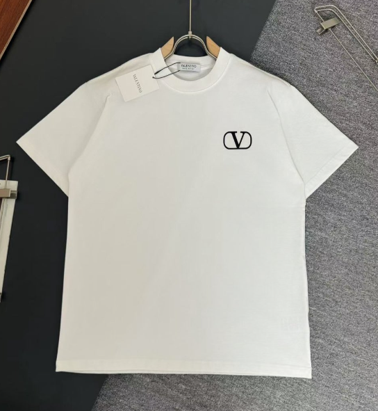 Valentino T-Shirts Logo Print Short-Sleeve T-Shirt — 08