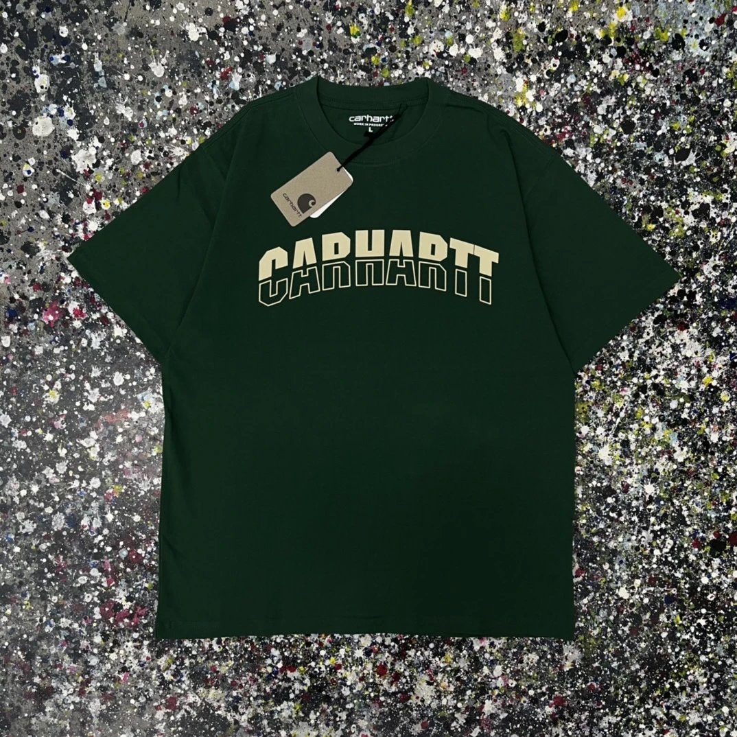 Carhartt T-Shirts Short-Sleeve Graphic Logo T-Shirt — 007 green