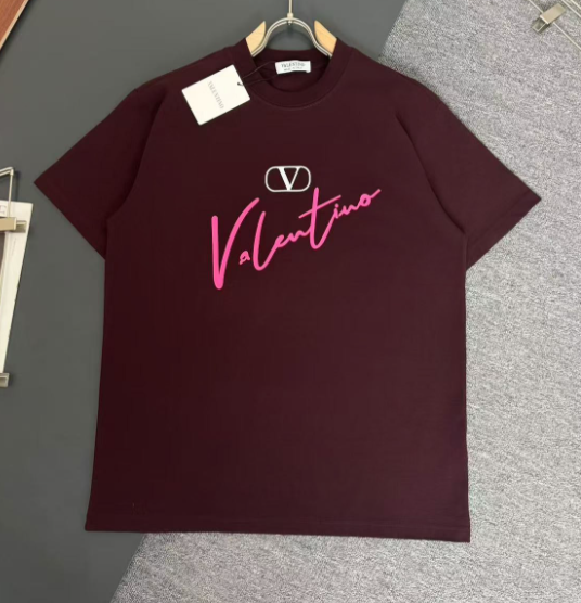Valentino T-Shirts Logo Print Short-Sleeve T-Shirt — 12