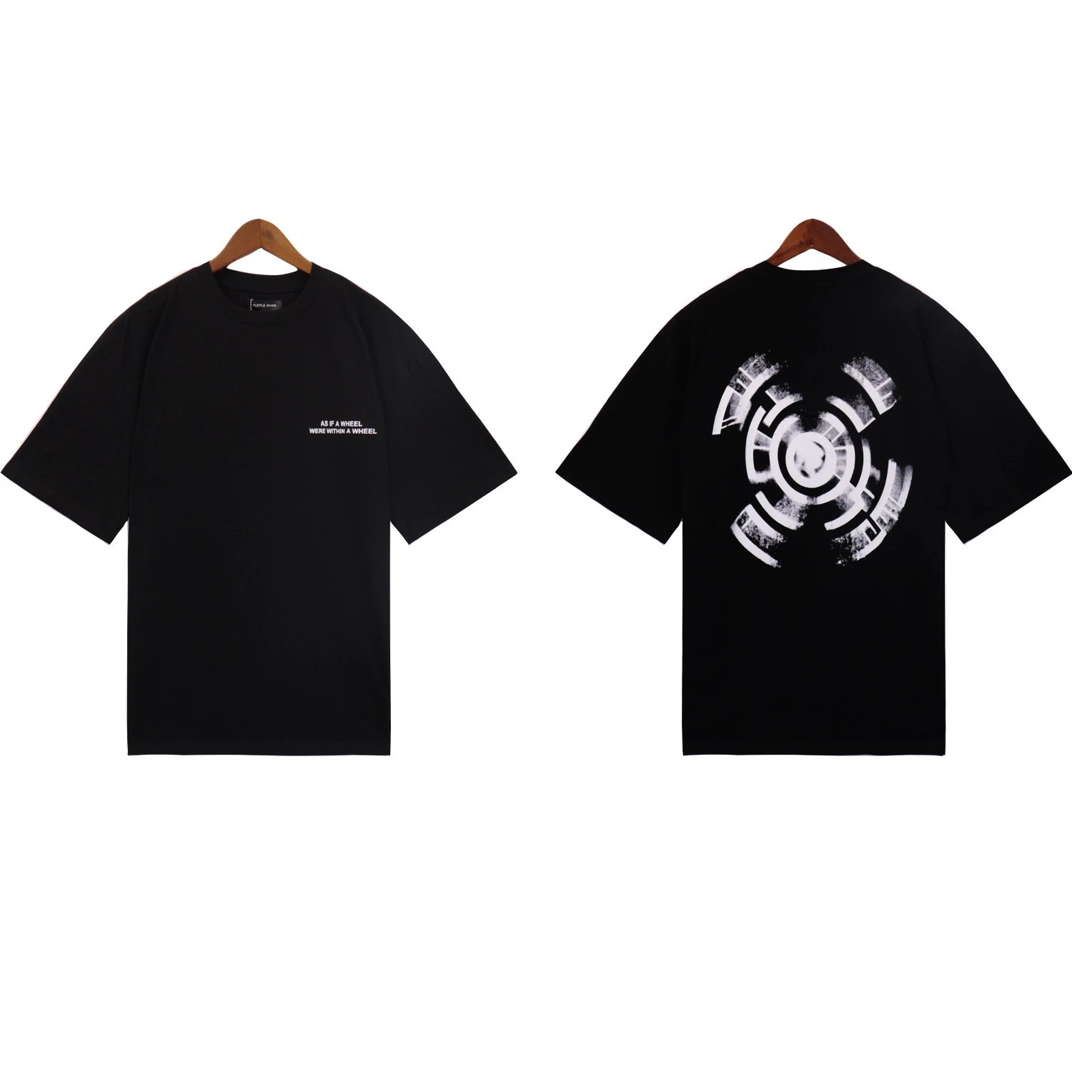 Purple Brand T-Shirts Graphic Print — 2341 black