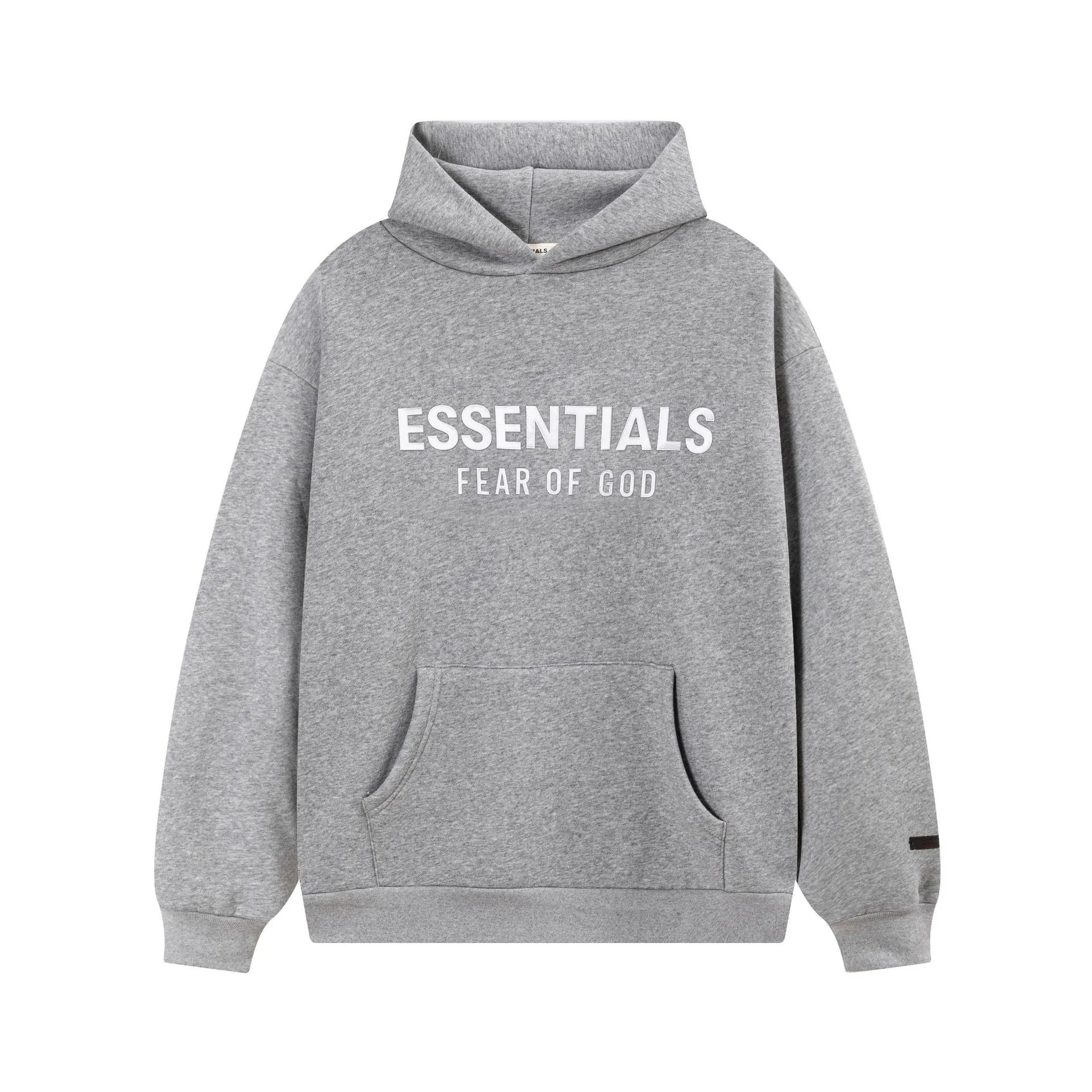 Fear of God Hoodies & Sweatshirts Essentials Logo Hooded Sweatshirt — gray 2272