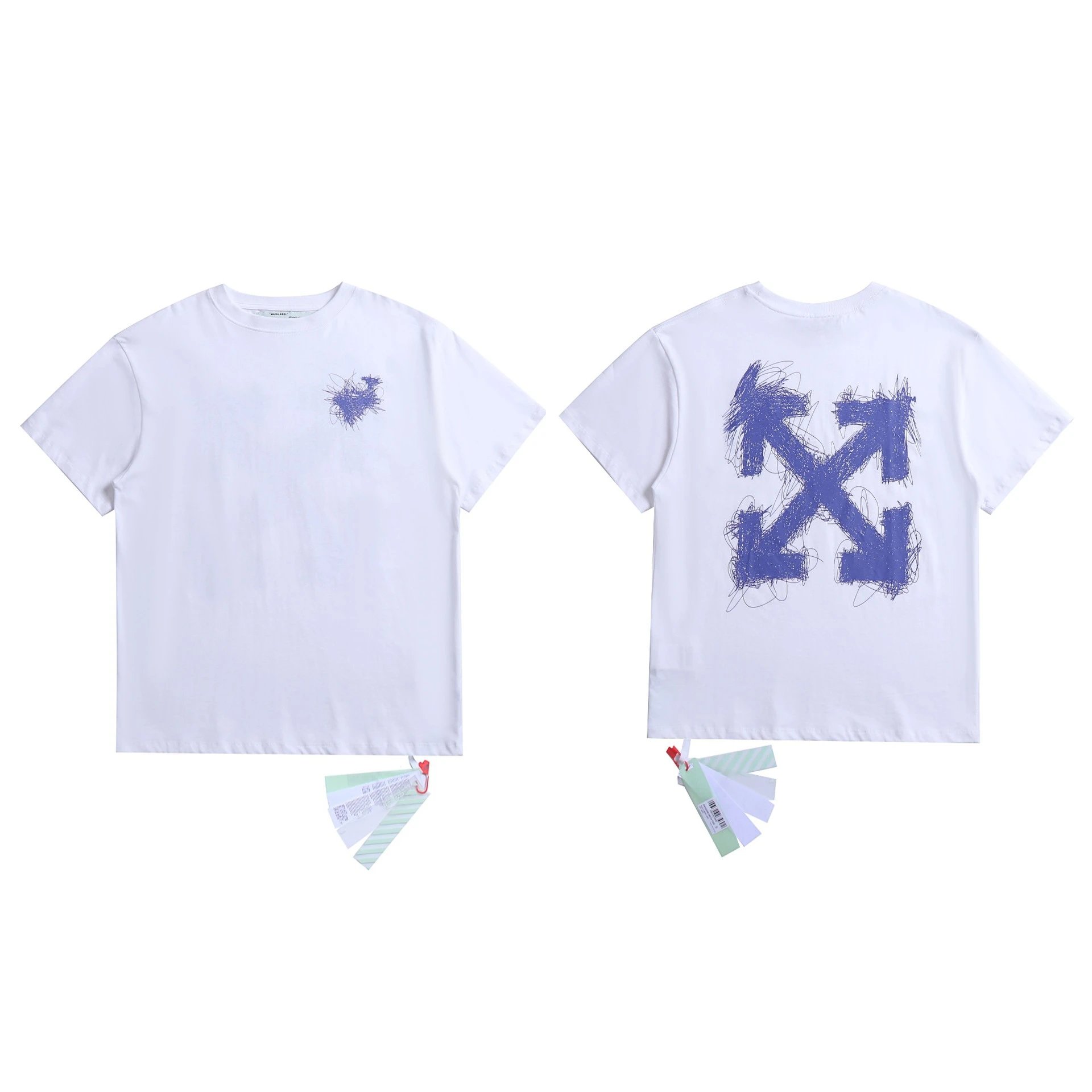 Off-White T-Shirts Graphic Print — 2098 white