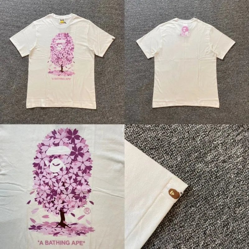 A Bathing Ape T-Shirts Head Graphic T-Shirt — white 090