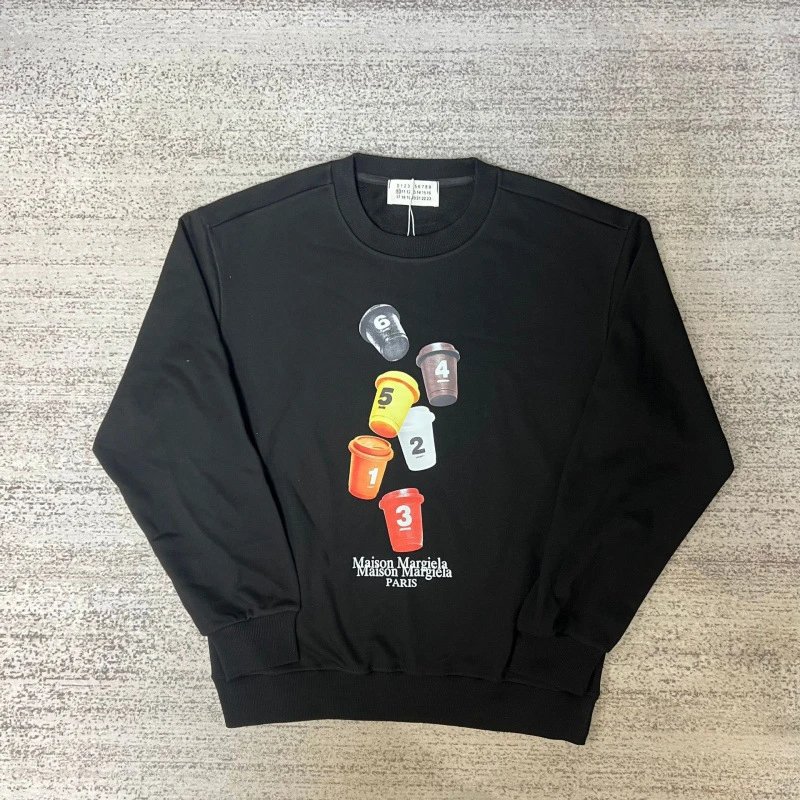 Maison Margiela Hoodies & Sweatshirts MM6 Logo Print Crewneck Sweatshirt — 70