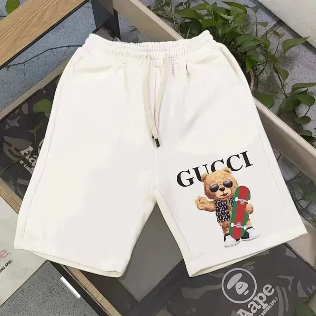 Gucci Shorts Drawstring logo-print product detail image 5