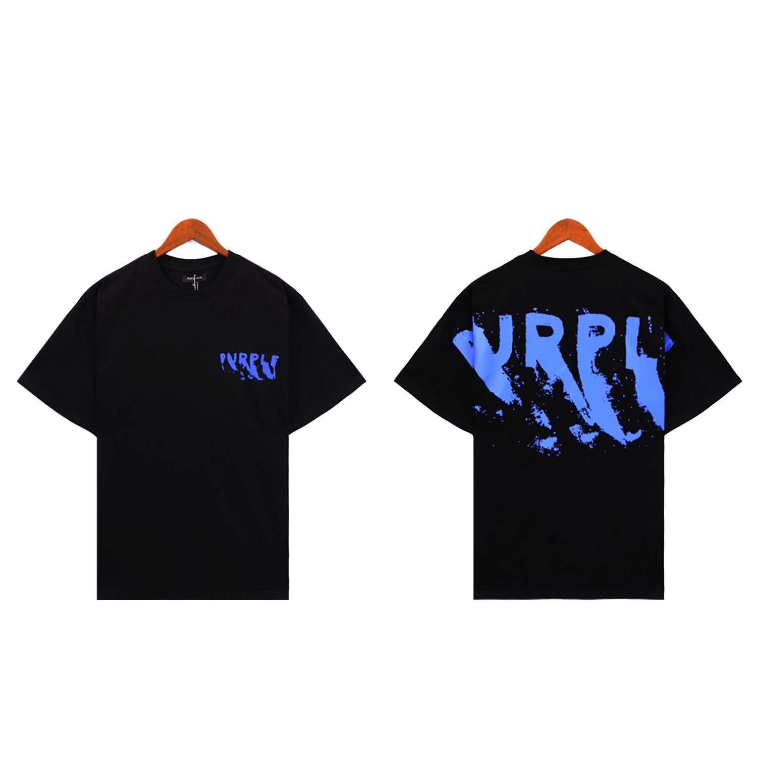 Purple Brand T-Shirts Graphic Print — 2390 black