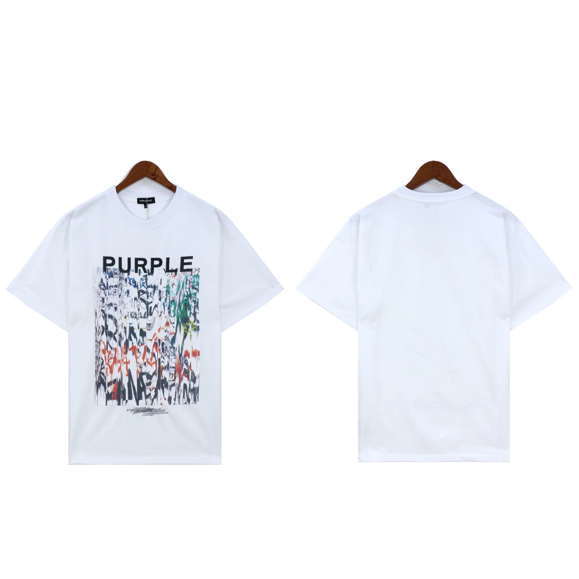Purple Brand T-Shirts Graphic Print — 2379 white
