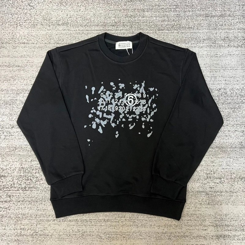 Maison Margiela Hoodies & Sweatshirts MM6 Logo Print Crewneck Sweatshirt — 48