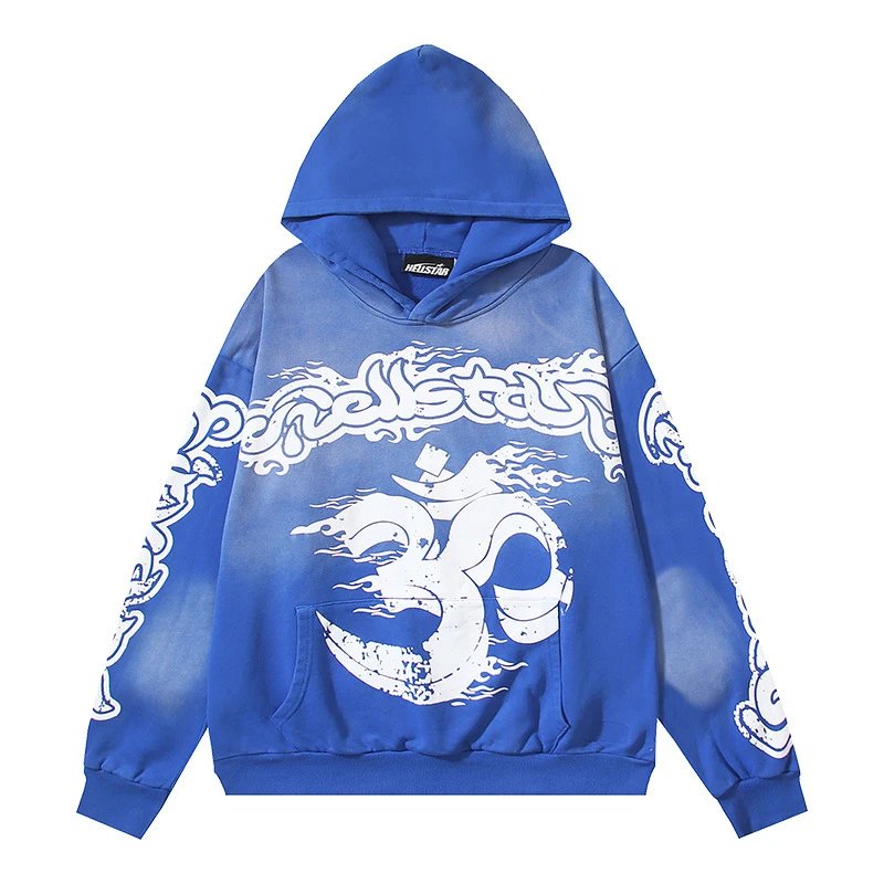 Hellstar Skull Graphic Hoodie Red - 24