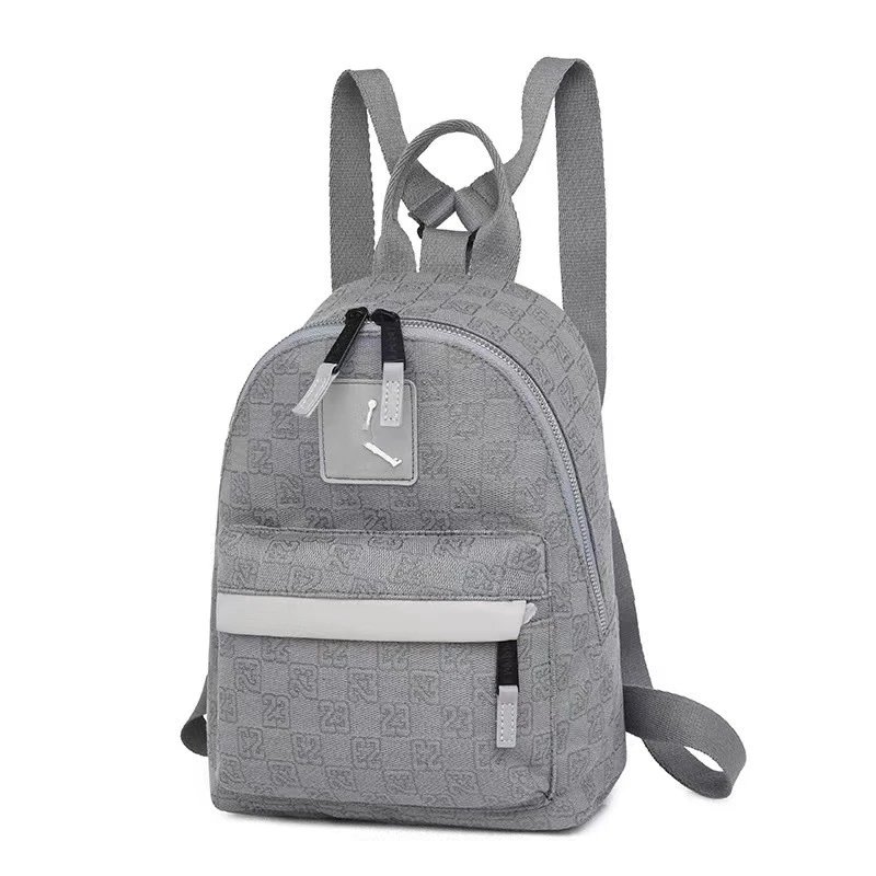 Design Mini Backpack Beige with Brown Accents Casual Backpack - 18