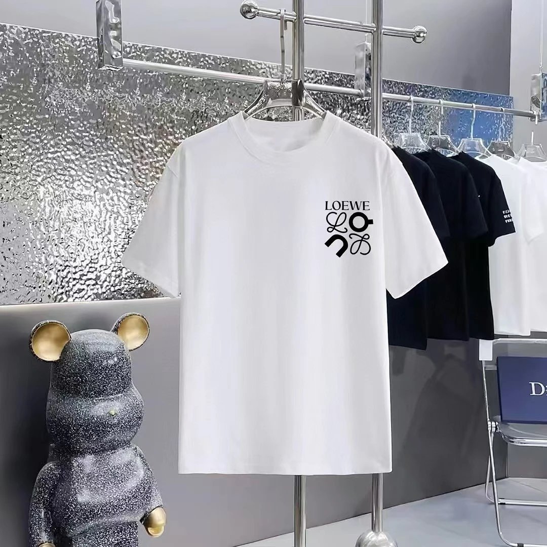 Loewe T-Shirts Short-Sleeve Anagram Logo T-Shirt — 05-2