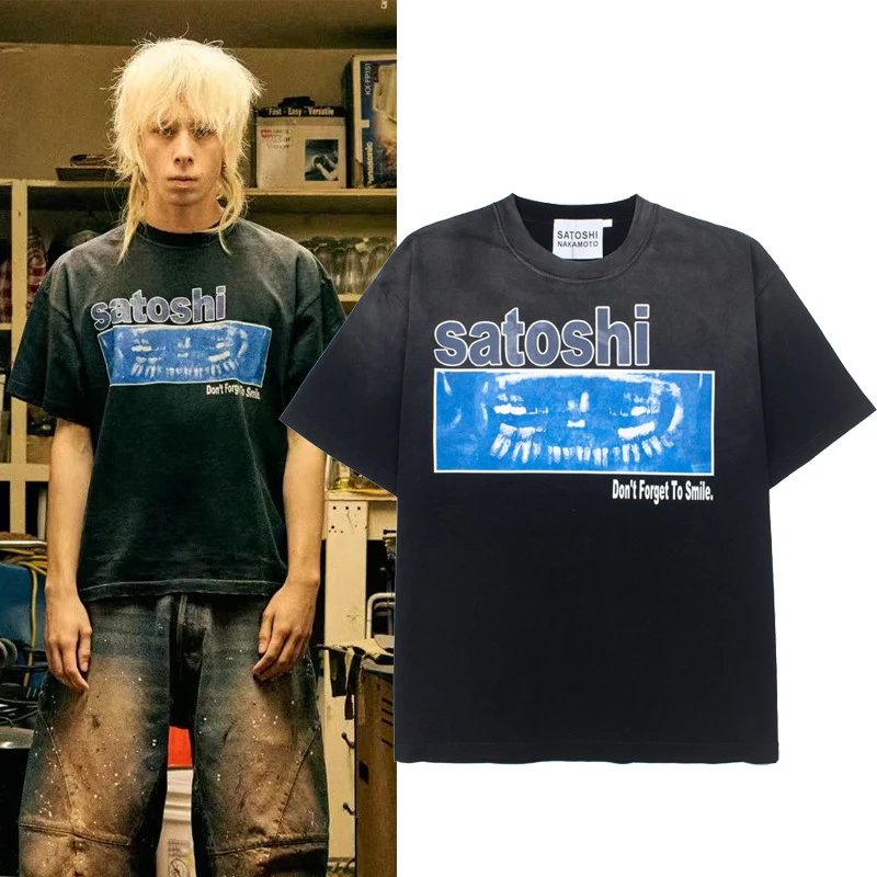 Satoshi Nakamoto T-Shirts Graphic studded T-Shirt — Cz9715
