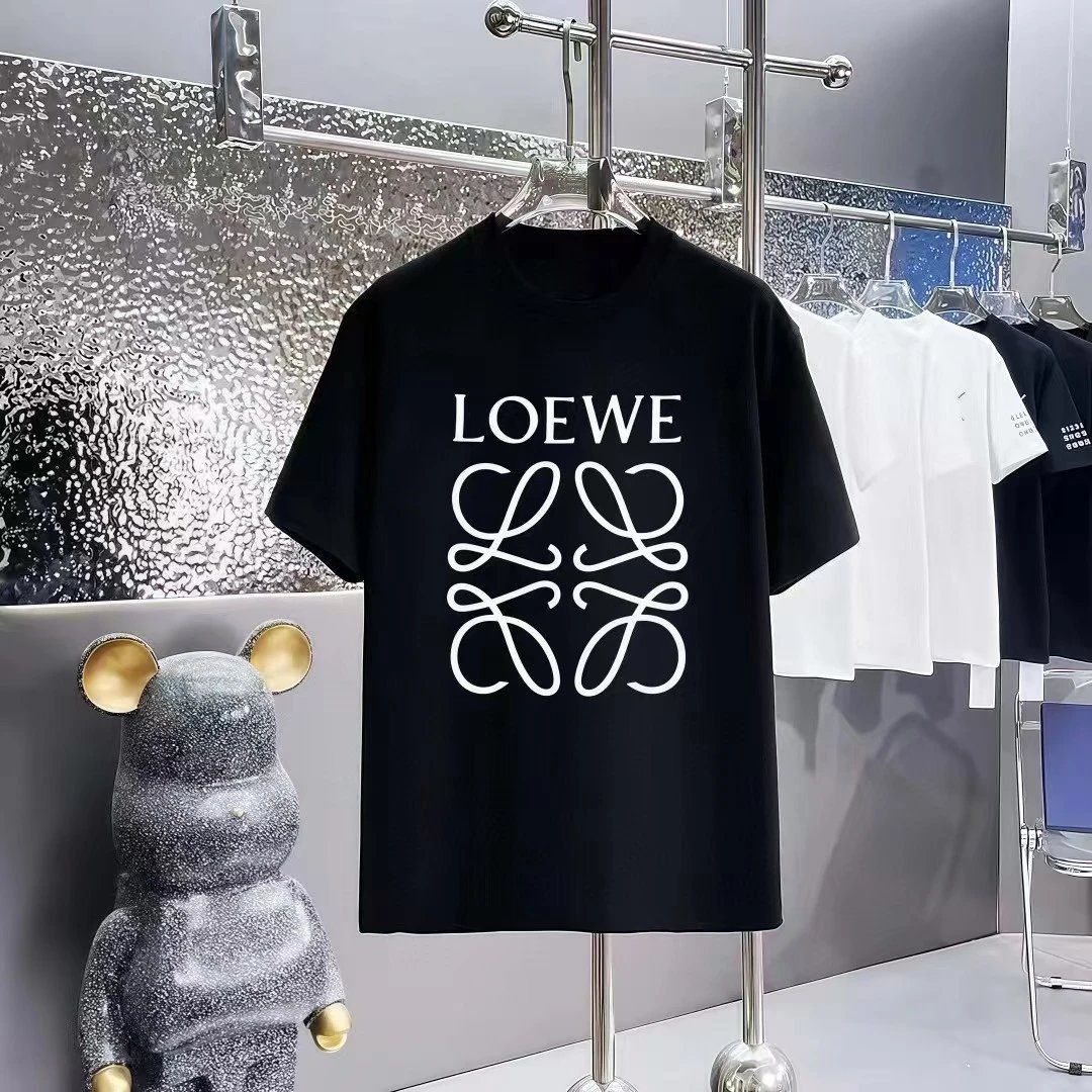 Loewe T-Shirts Short-Sleeve Anagram Logo T-Shirt — 09-1