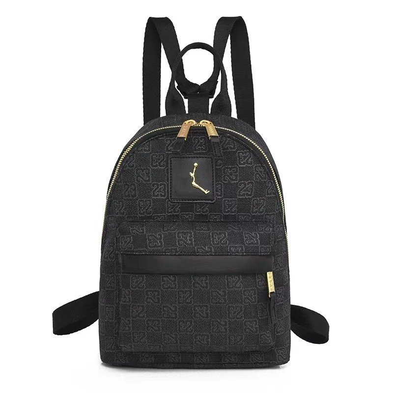 Design Mini Backpack Beige with Brown Accents Casual Backpack - 8