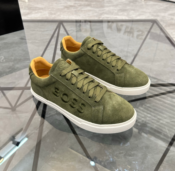 BOSS Sneakers Suede low-top lace-up — 01