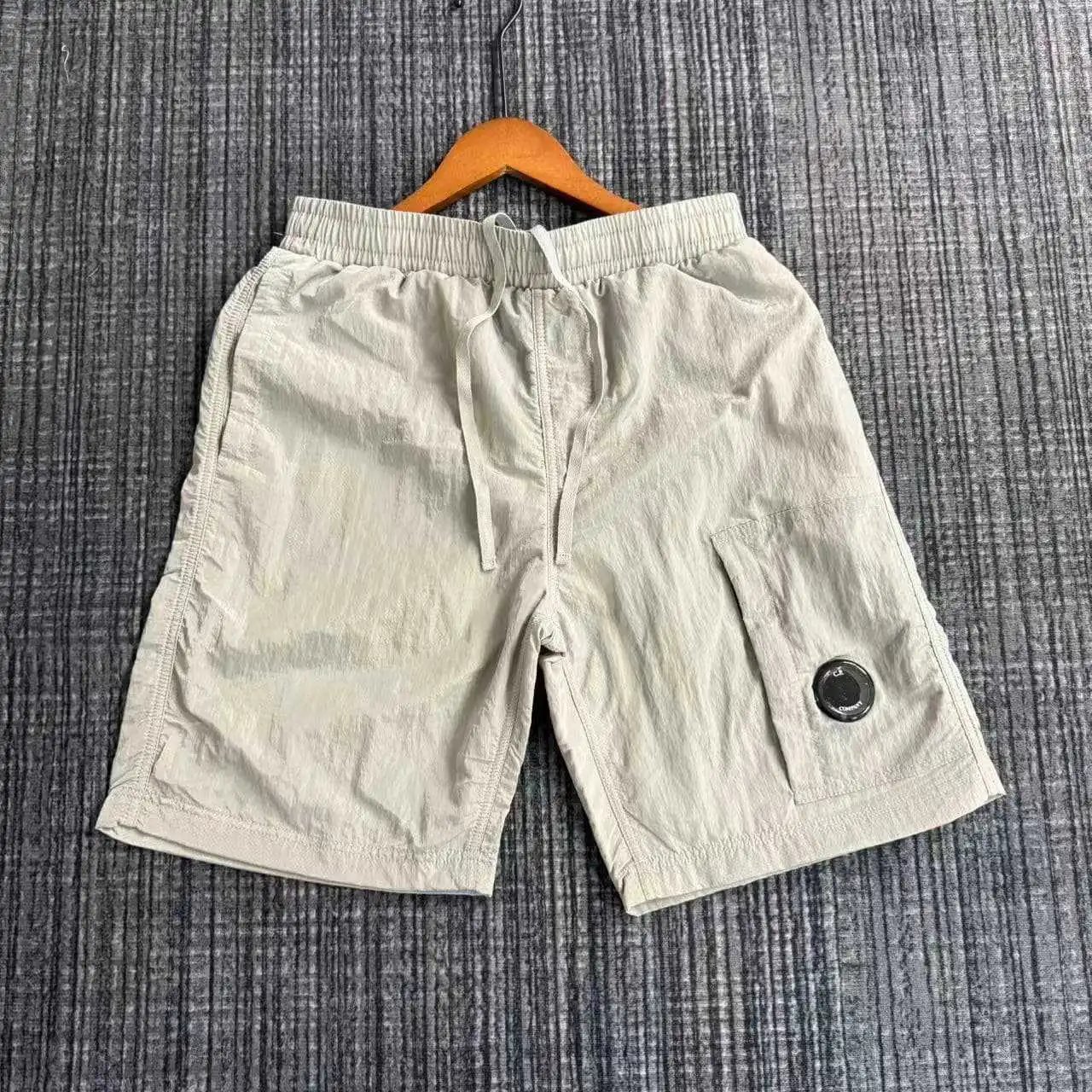 C.P. Company Shorts Drawstring Cargo Lens — 2690 white shorts