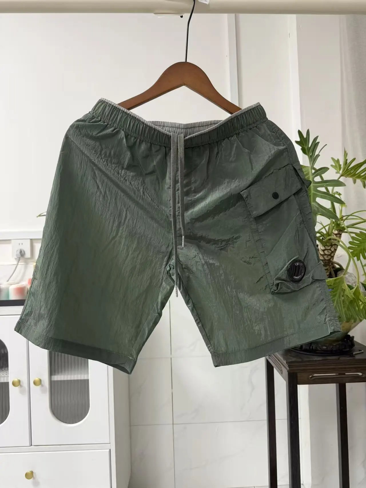 C.P. Company Shorts Drawstring Cargo Lens — 2866 Green Shorts
