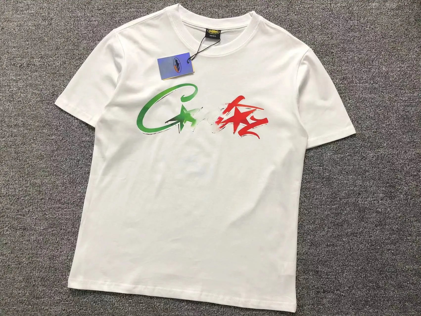 Corteiz T-Shirts Short-Sleeve Graphic Crew-Neck T-Shirt — 32