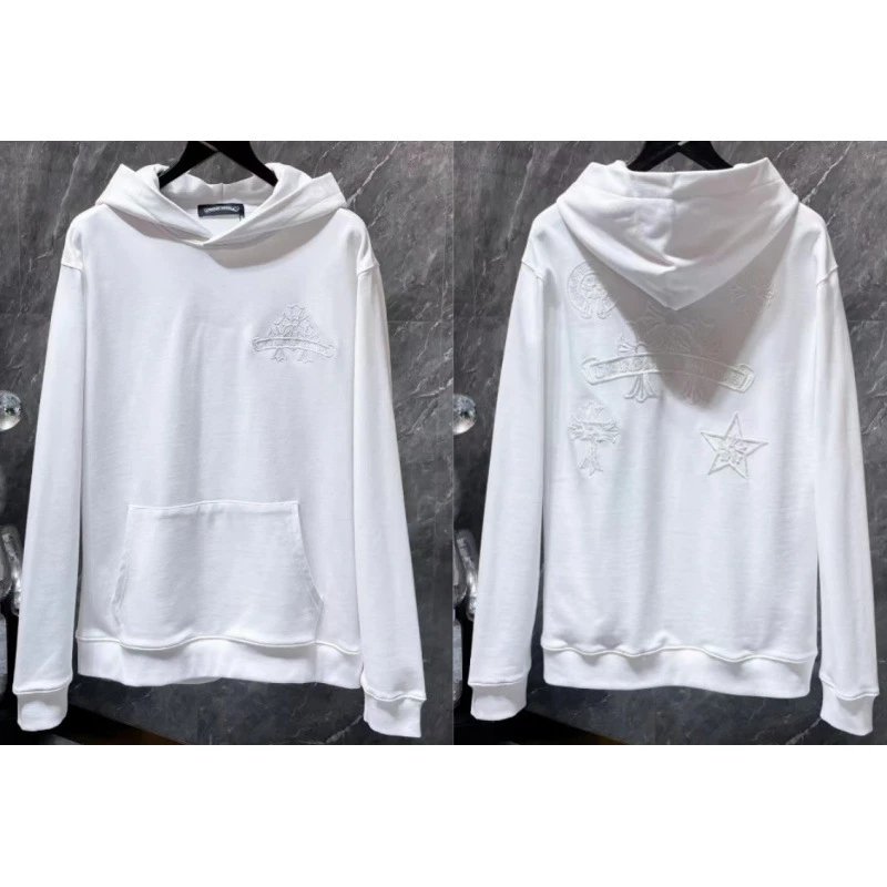 Chrome Hearts Hoodies & Sweatshirts Cross Graphic Pullover Hoodie — 8822 white