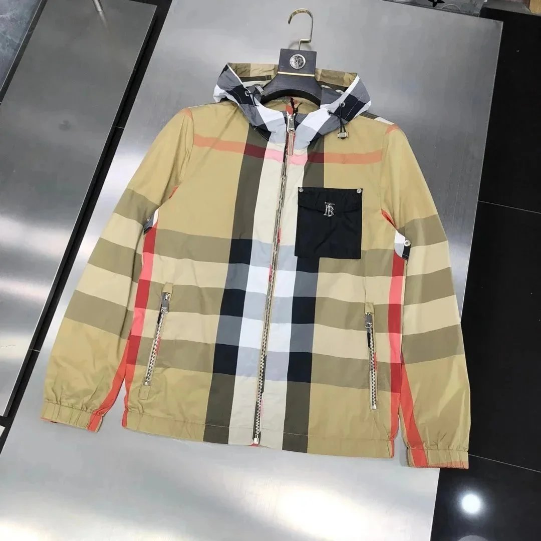 Burberry Jackets Hooded check-print zip jacket image 4