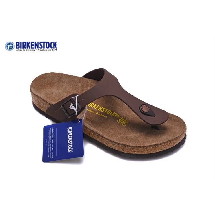 Birkenstock Sandals Gizeh Buckle Thong — 801 Matte Brown