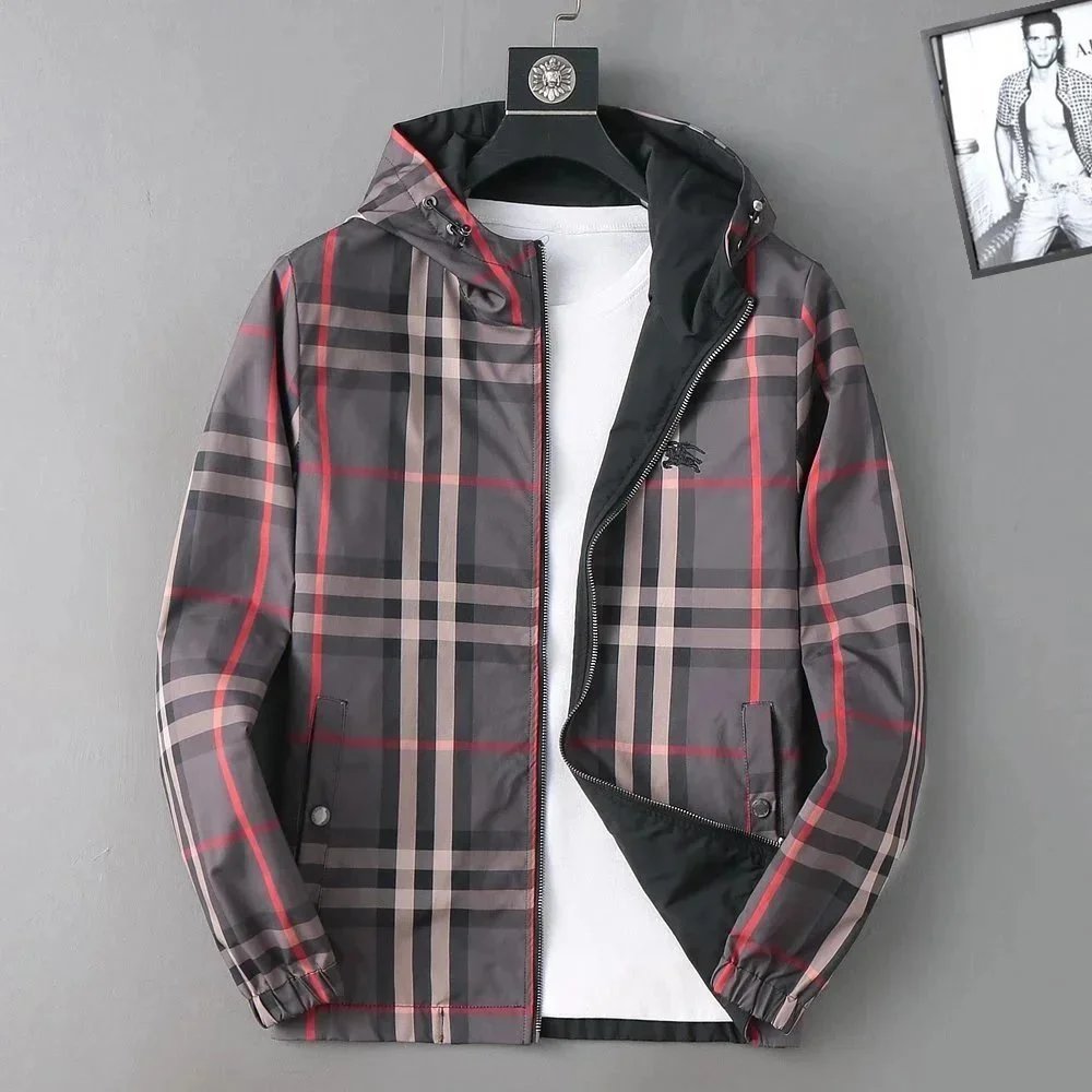 Burberry Jackets Hooded check-print zip jacket image 11
