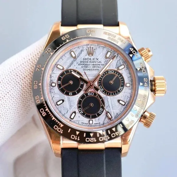 Rolex Cosmograph Daytona Meteorite Dial Rose Gold Chronograph Watch Watches - 1