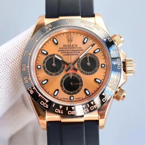 Rolex Cosmograph Daytona Everose Gold Orange Dial Chronograph Watch Watches - 1