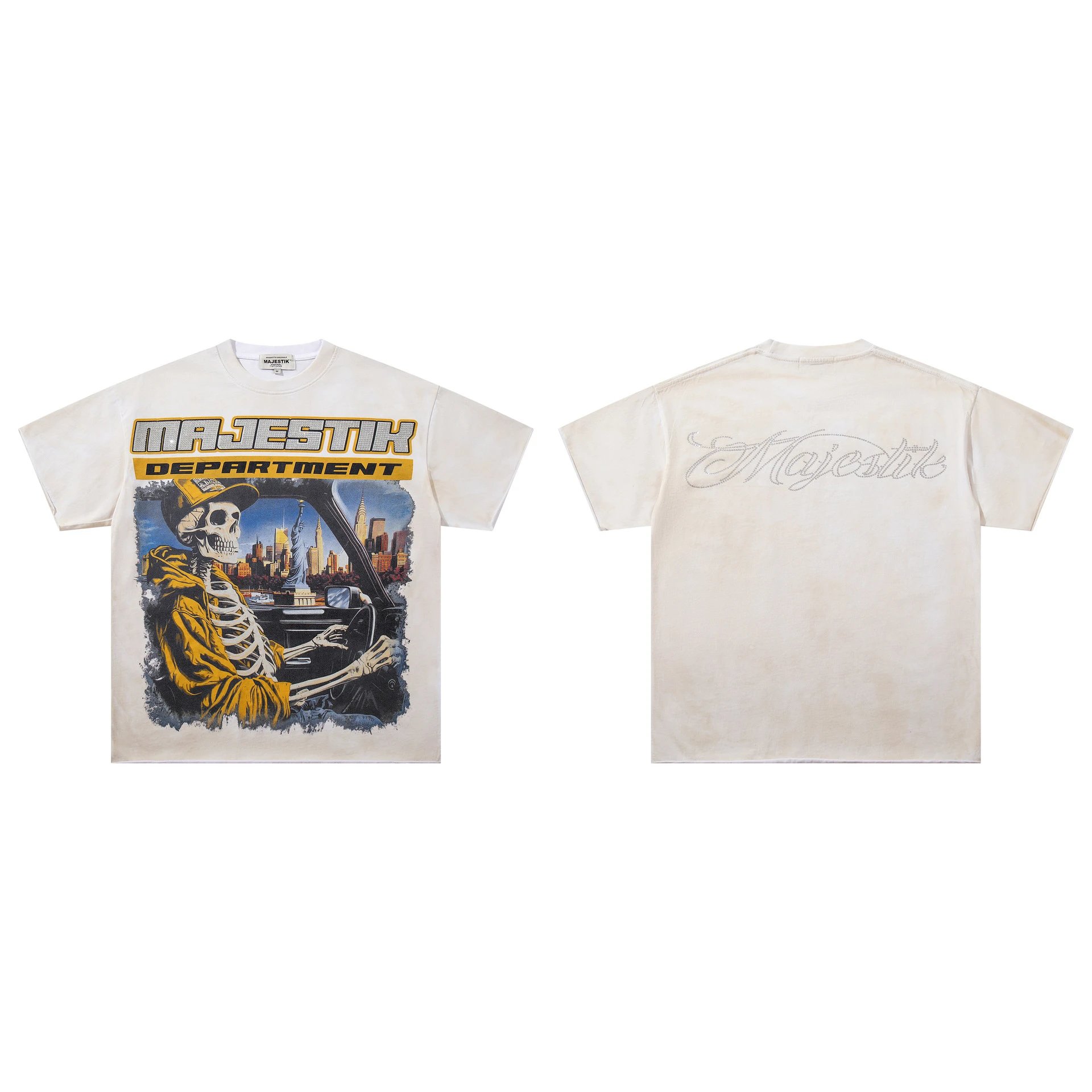Majestik T-Shirts Graphic short-sleeve T-shirt — M 2611 white
