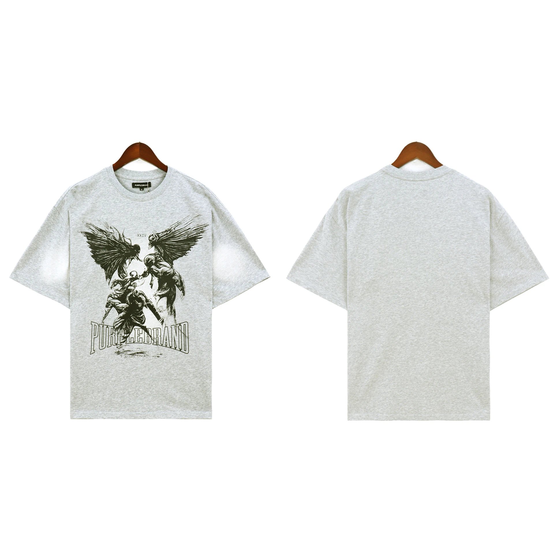 Purple Brand T-Shirts Graphic Print — 2375 gray