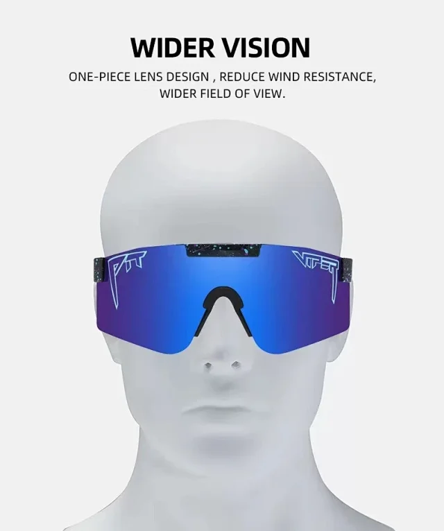 Unbranded Eyewear KD166 Polarized Shield Sunglasses product detail image 2
