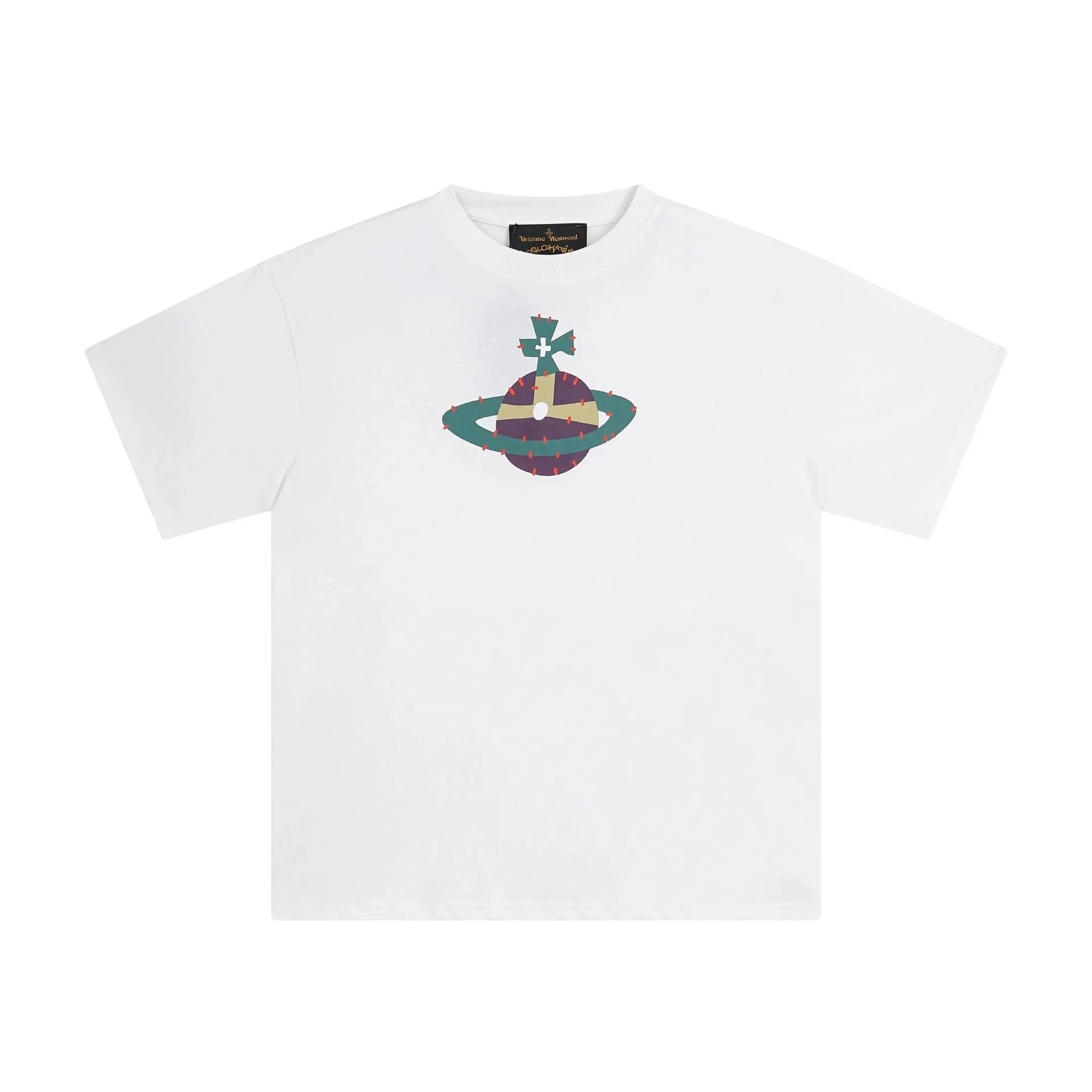 Vivienne Westwood T-Shirts Orb Logo Short-Sleeve T-Shirt — 2501 white