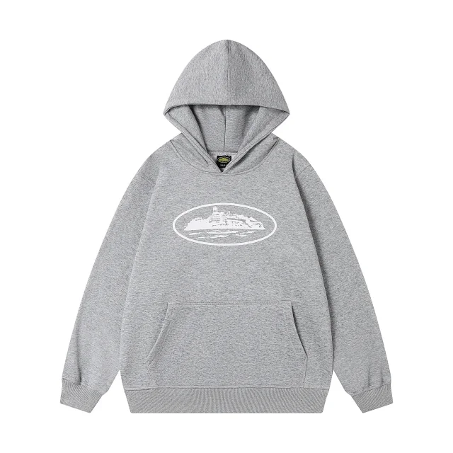 Corteiz Hoodies & Sweatshirts Zip-up hooded sweatshirt with embroidered chest emblem product detail image 25