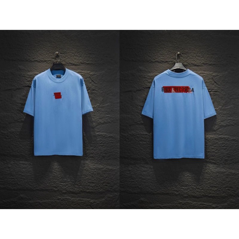 Balenciaga T-Shirts Oversized Logo-Print Short-Sleeve T-Shirt — 18
