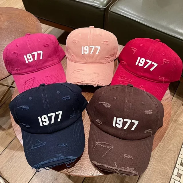 Essentials Hats Distressed Logo Baseball Cap product detail image 17